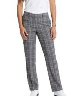 IZOD XFG Swingflex Golf Pants Size 10 Black Grey Straight Leg Performance EUC